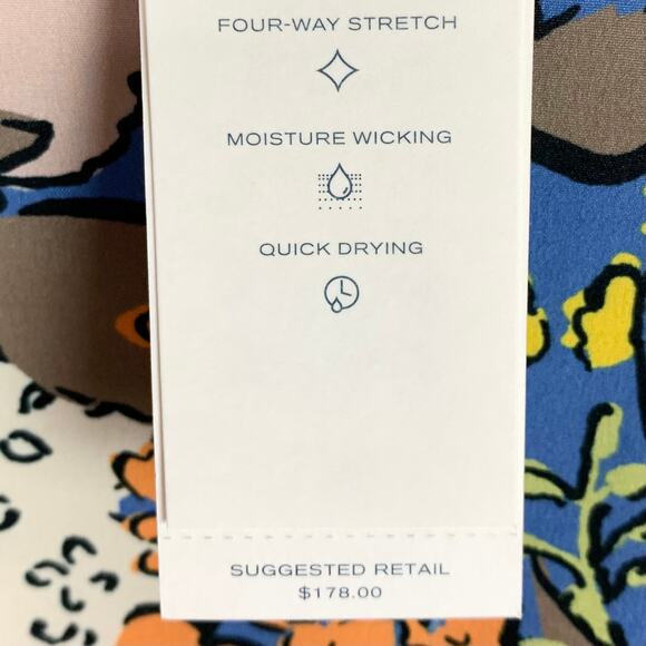 Tory Burch Womens Performace Printed Golf Skort Multi Painted Bouquet Size Small - Picture 6 of 16